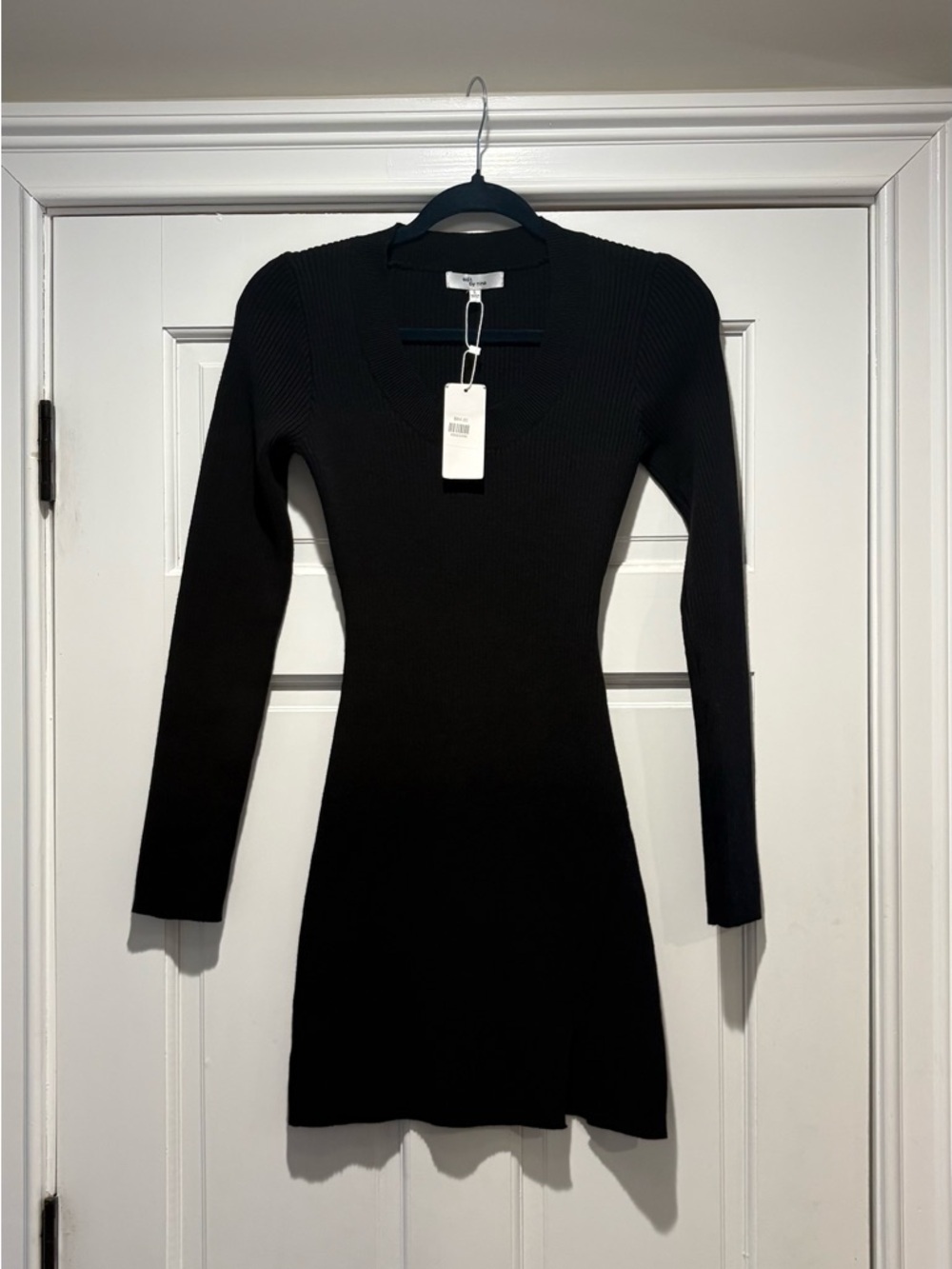 NWT Edit By Nine Large Elegant Black Long Sleeve Dress